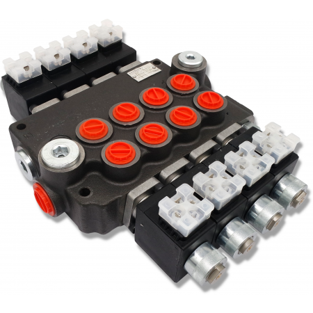 ROZDZIELACZ HYDRAULICZNY 4 SEK 80L ELEKTRYCZNY 12V BADESTNOST